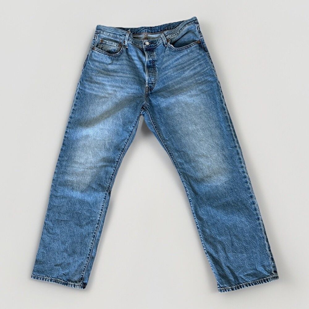 Levis 501 90s Mens Jeans Size 32 30 Denim Button Down Fly Blue Pants